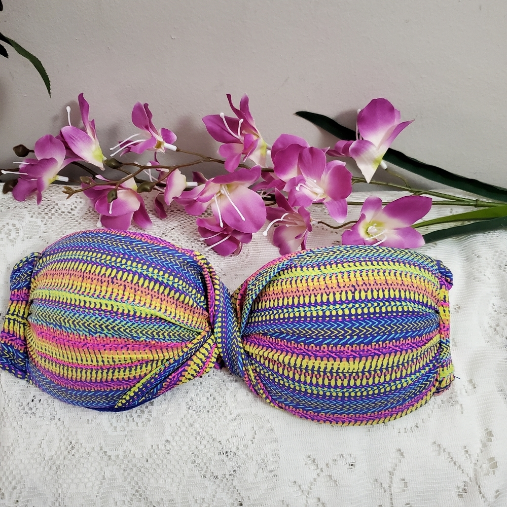 🌞 3/$30 Colorful Strapless top swim wear